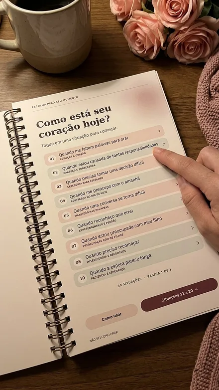 Caderno impresso: índice por situação